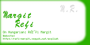 margit refi business card